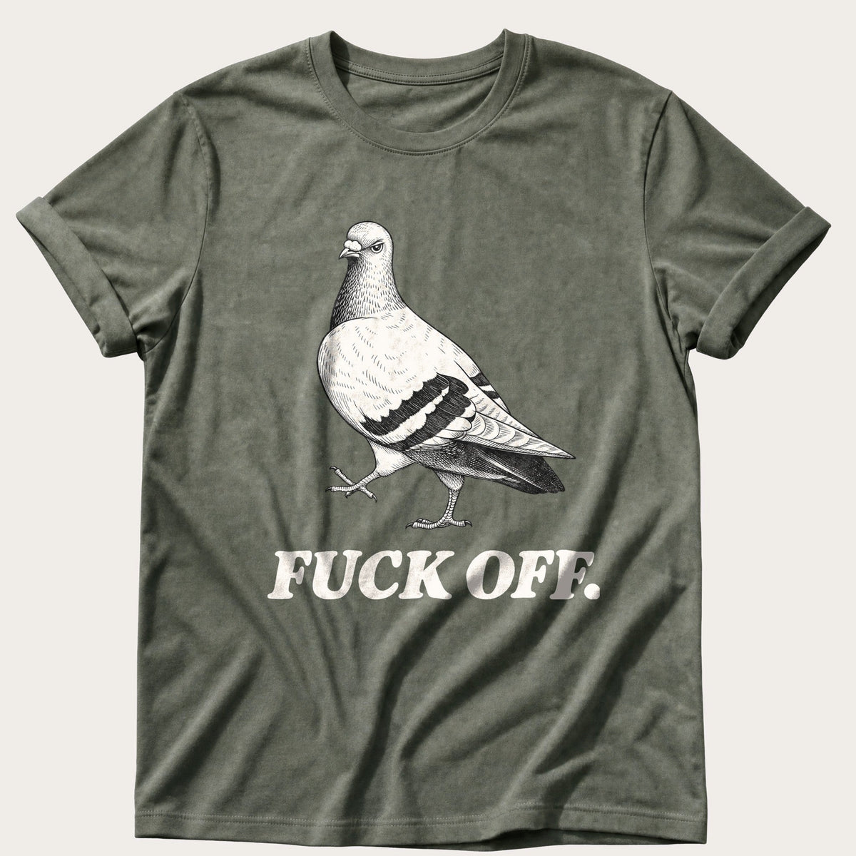 Pigeon Has Spoken — Moss Comfort Colors tee