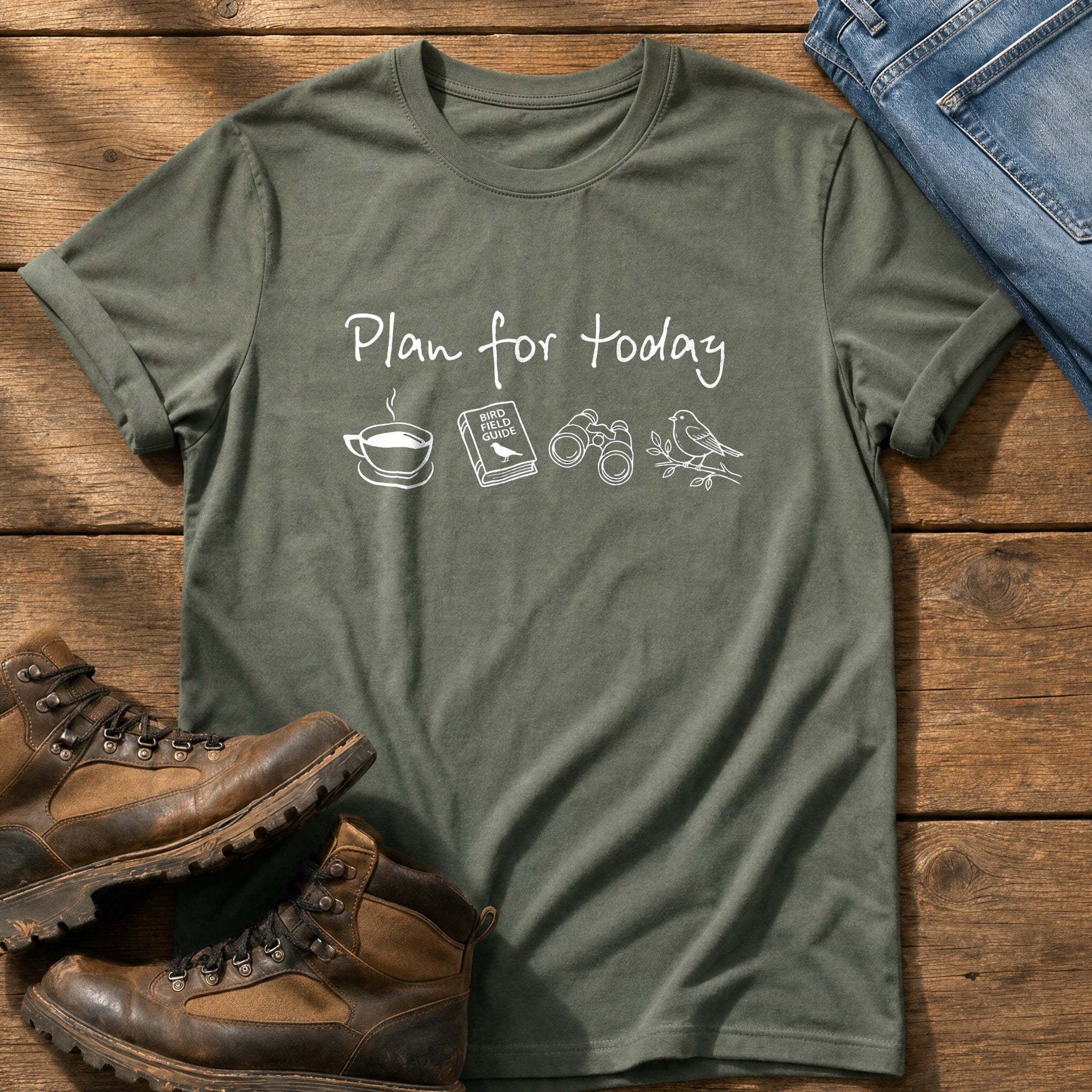 Plan For The Day — Moss Comfort Colors tee