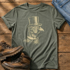 Posh Pheasant 8 — Moss Comfort Colors tee