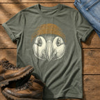 Puffin Beanie 12 — Moss Comfort Colors tee