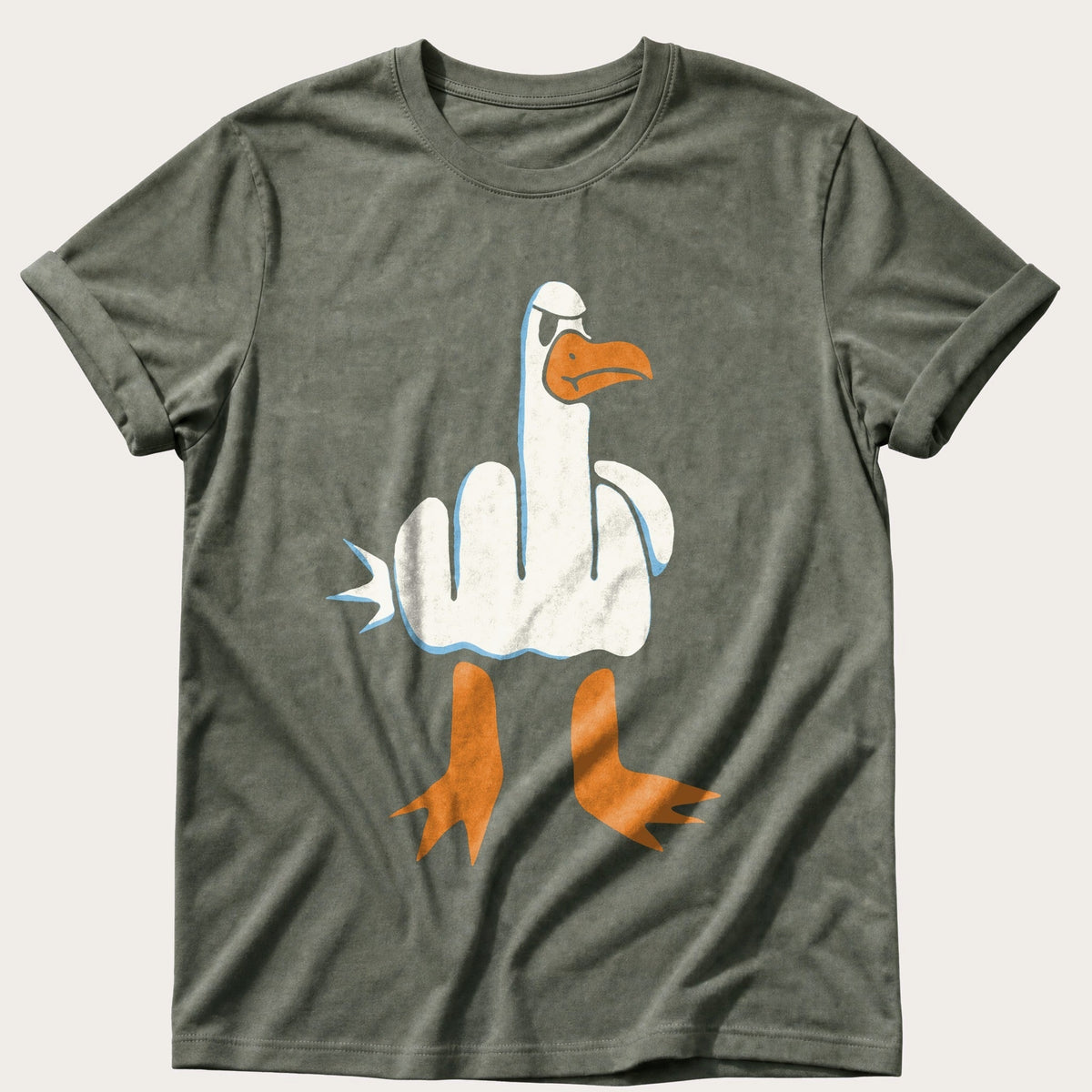 Rude Seagull — Moss Comfort Colors tee