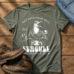 Screaming Gull — Moss Comfort Colors tee