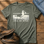Steal Eat Repeat — Moss Comfort Colors tee