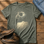 Sunglass Puffin 5 — Moss Comfort Colors tee