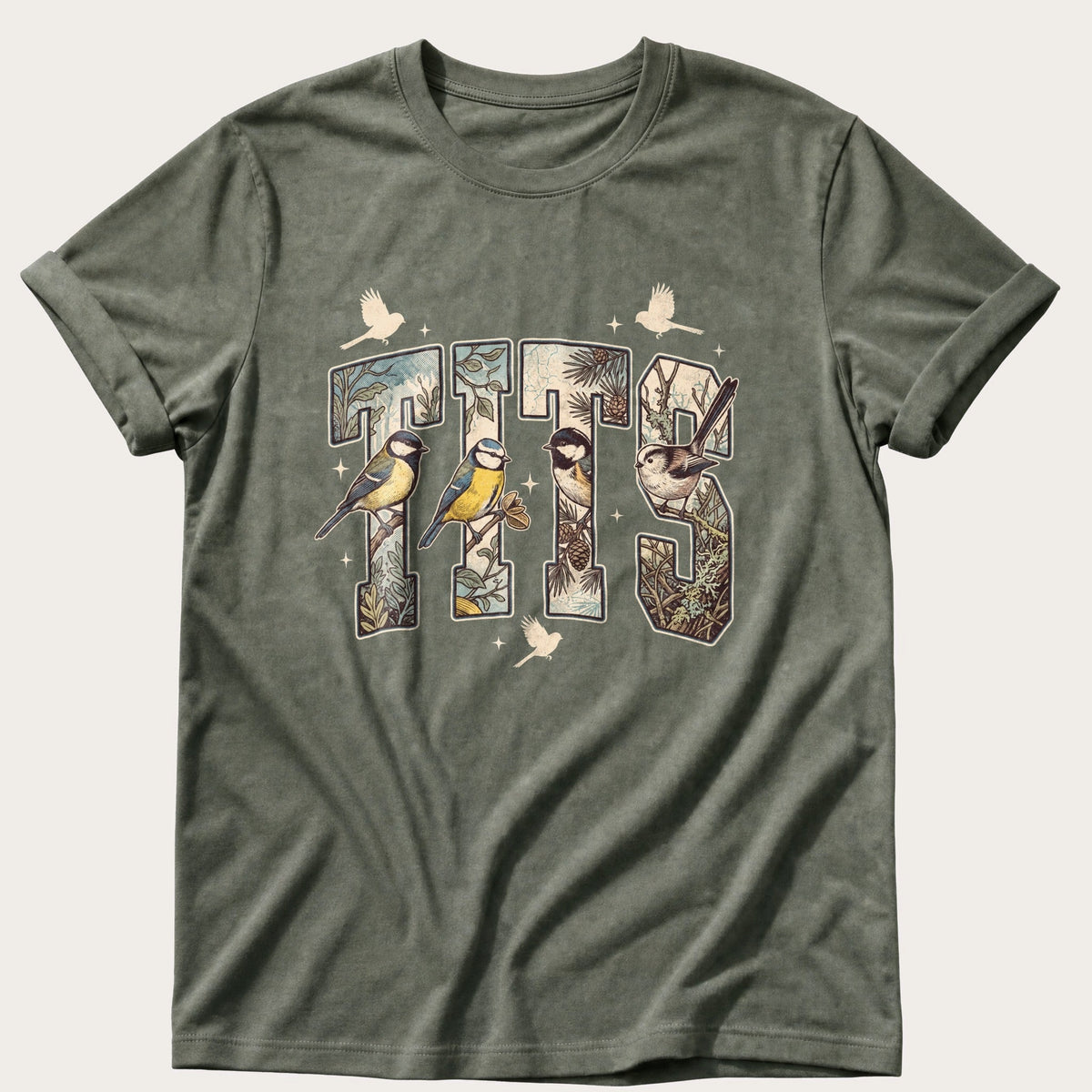 Tits — Moss Comfort Colors tee