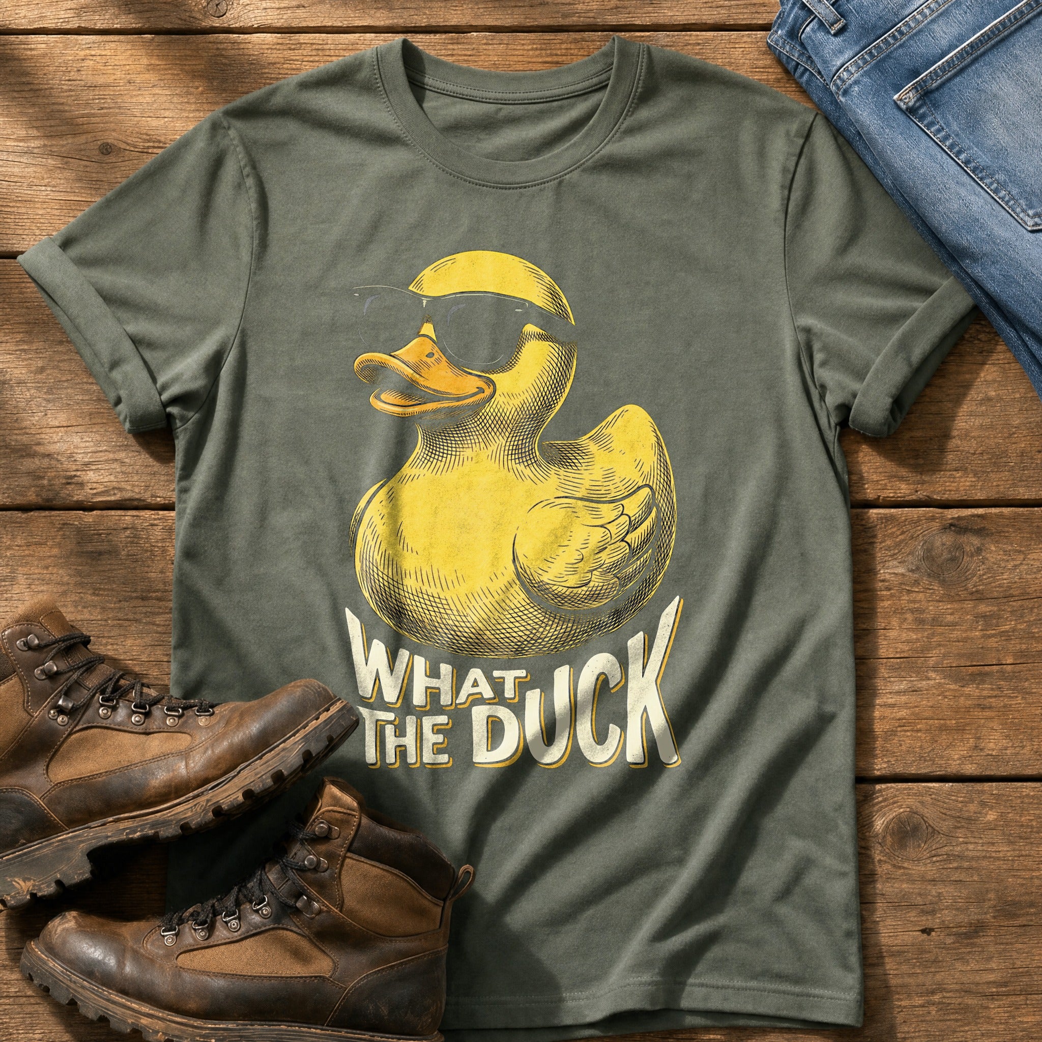 What The Duck 88 — Moss Comfort Colors tee