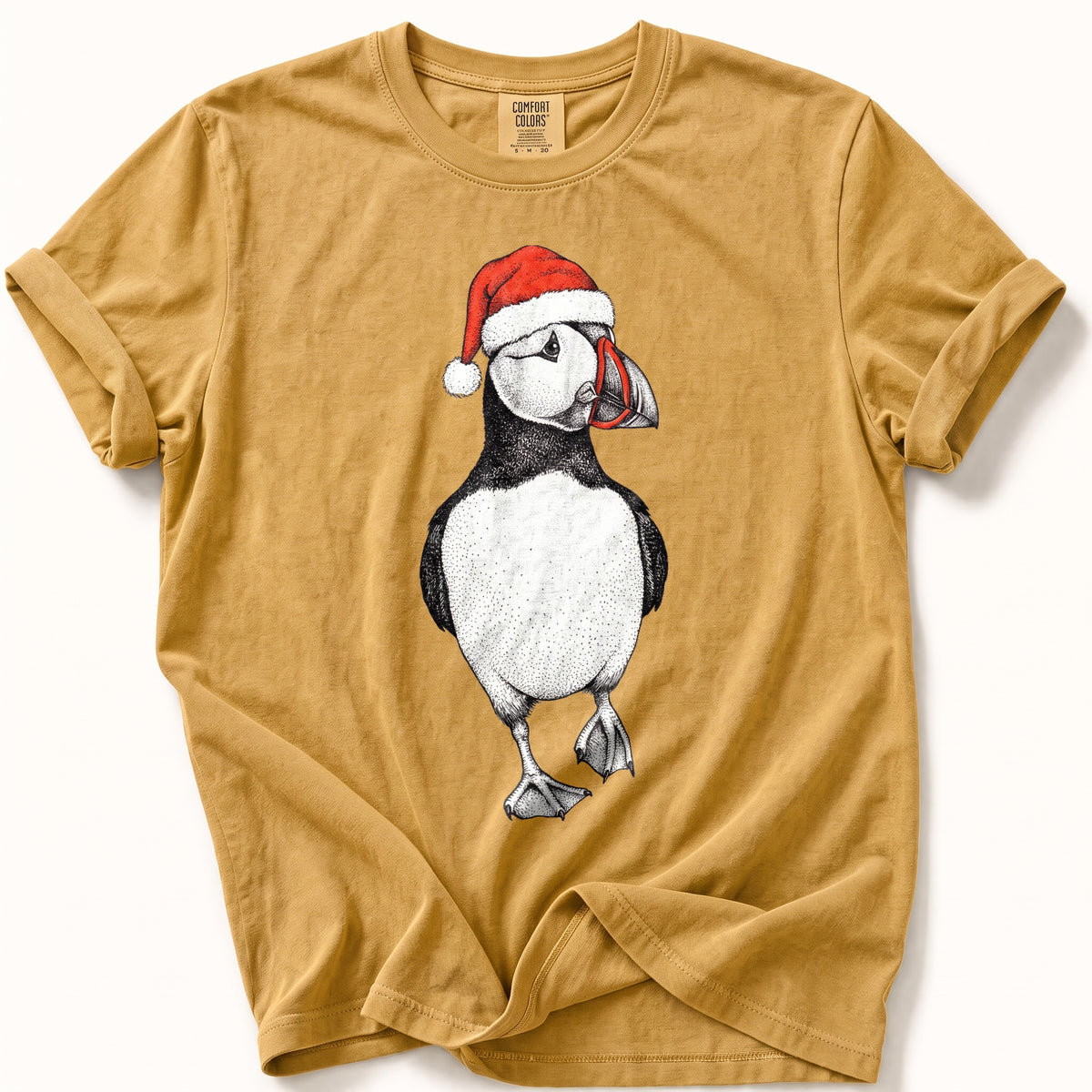 Santa Hat Puffin Comfort Colors® Tee