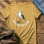 Beach Chicken 12 — Mustard Comfort Colors tee