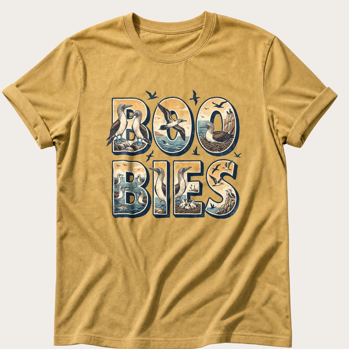 Boo Bies — Mustard Comfort Colors tee