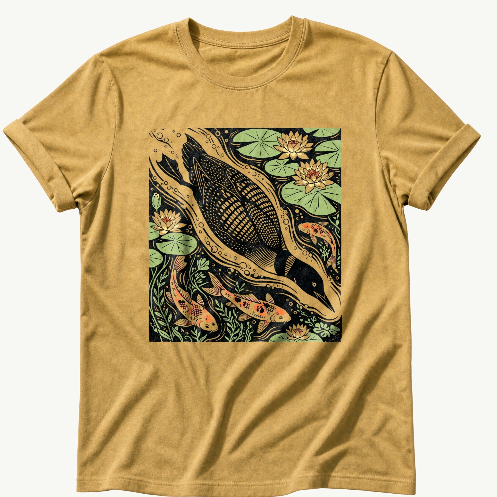 diving-loon — Mustard Comfort Colors tee