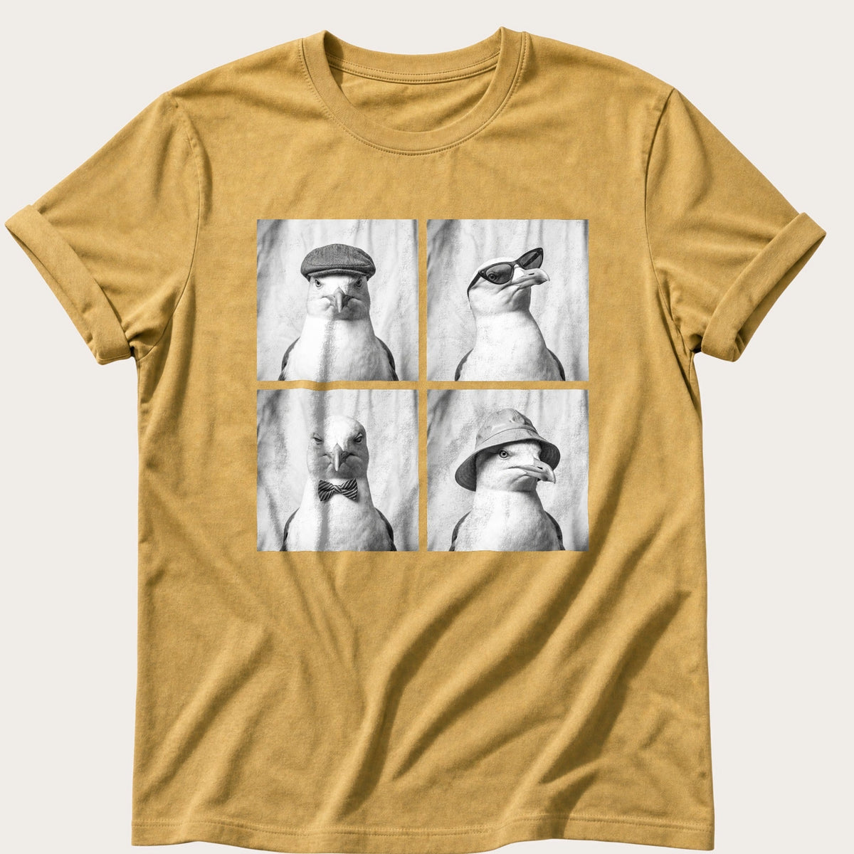 Gull Photo Booth — Mustard Comfort Colors tee