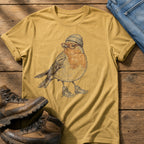 Hipster Robin 12 — Mustard Comfort Colors tee