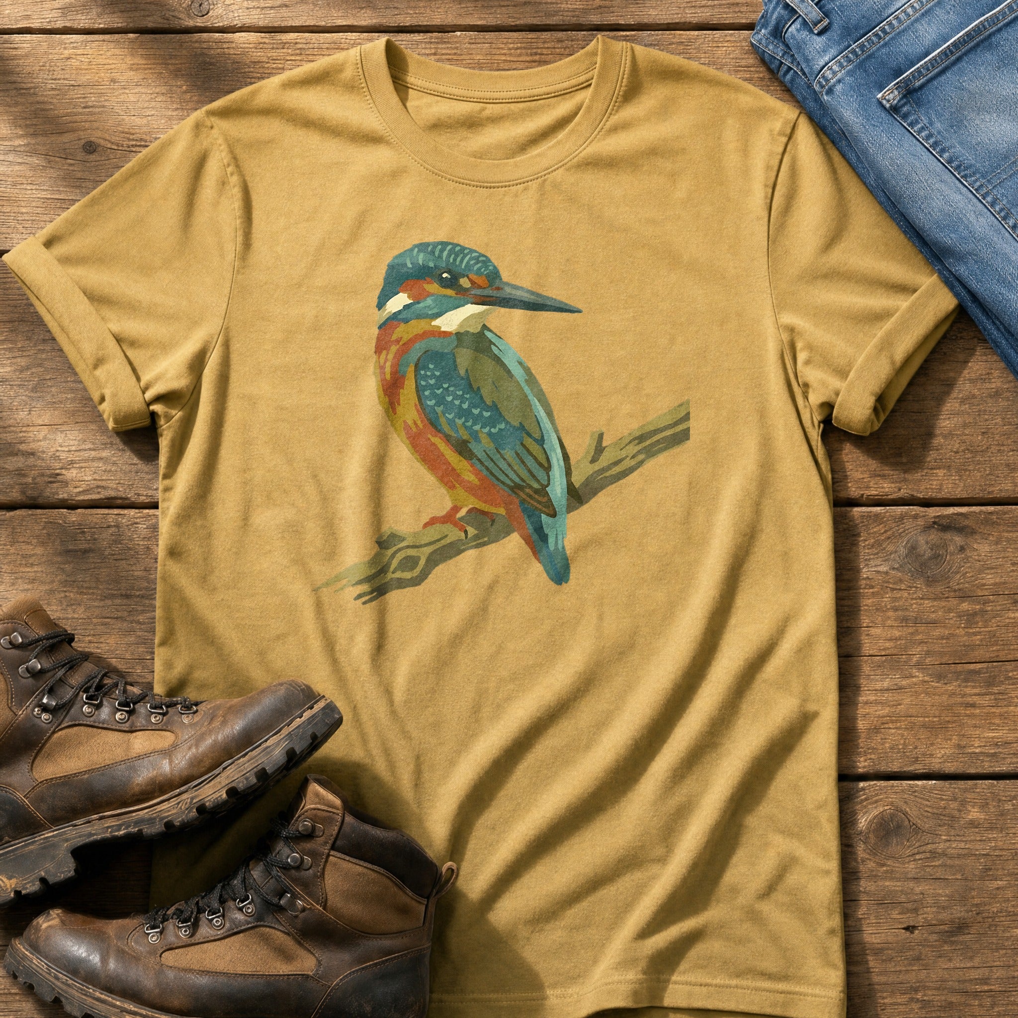 King Fisher 44 — Mustard Comfort Colors tee