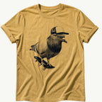 skater-pigeon — Mustard Comfort Colors tee