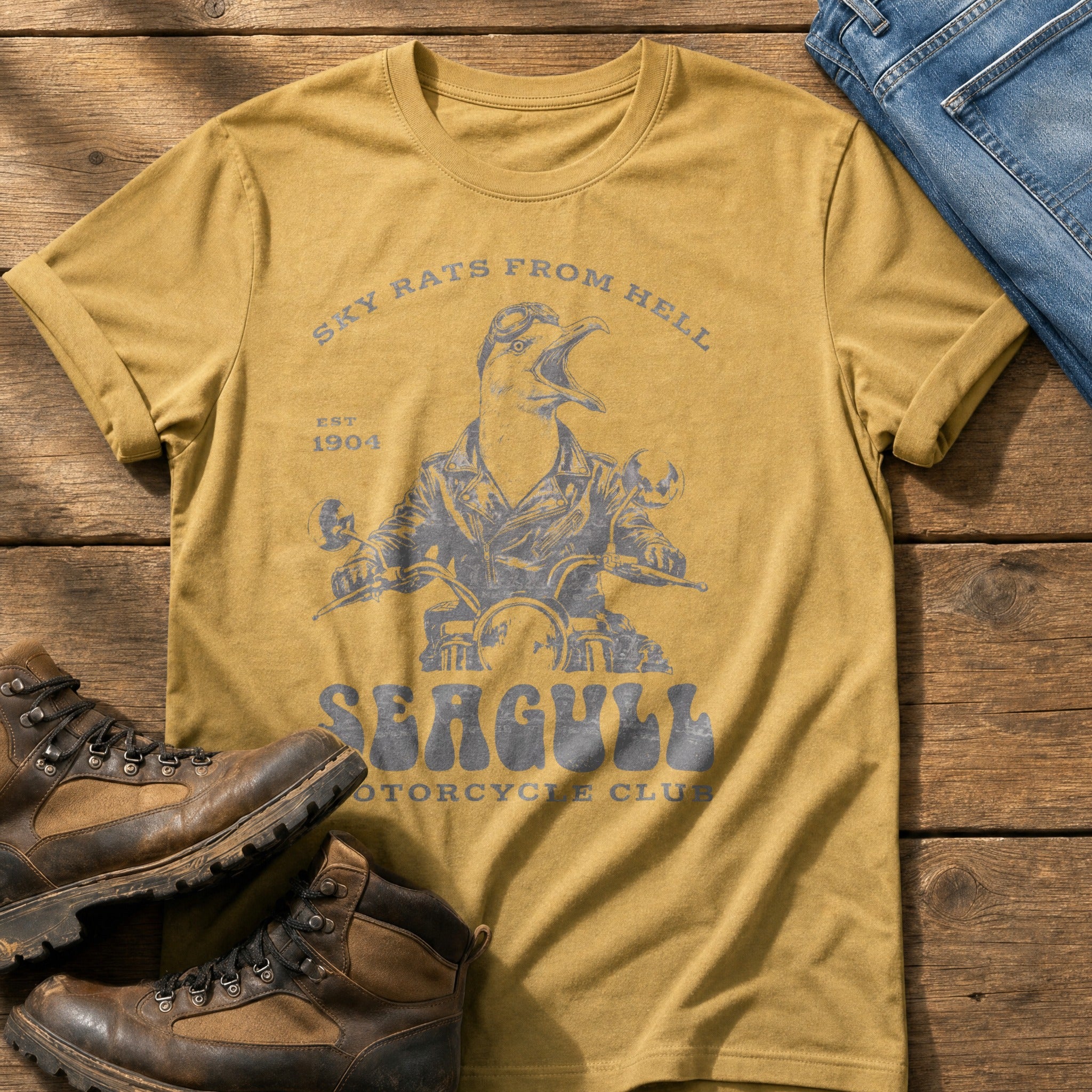 Sky Rats From Hell — Mustard Comfort Colors tee