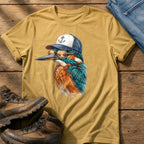 Trucker Fisher 3 — Mustard Comfort Colors tee