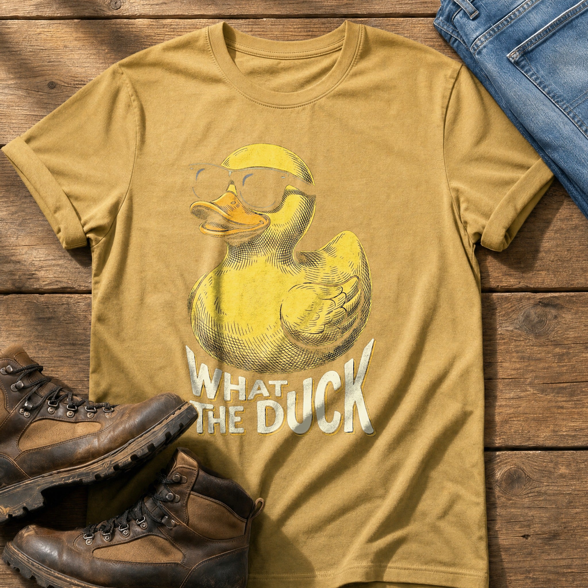 What The Duck 88 — Mustard Comfort Colors tee