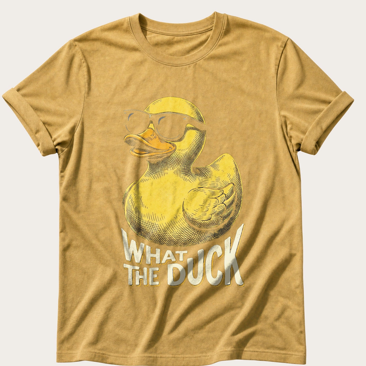 What The Duck 88 — Mustard Comfort Colors tee