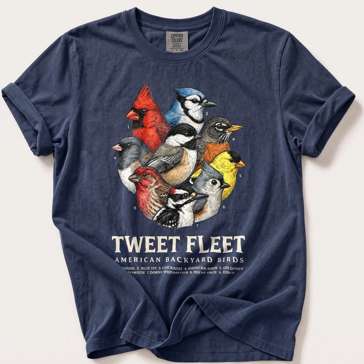 American Tweet Fleet — Navy Comfort Colors tee