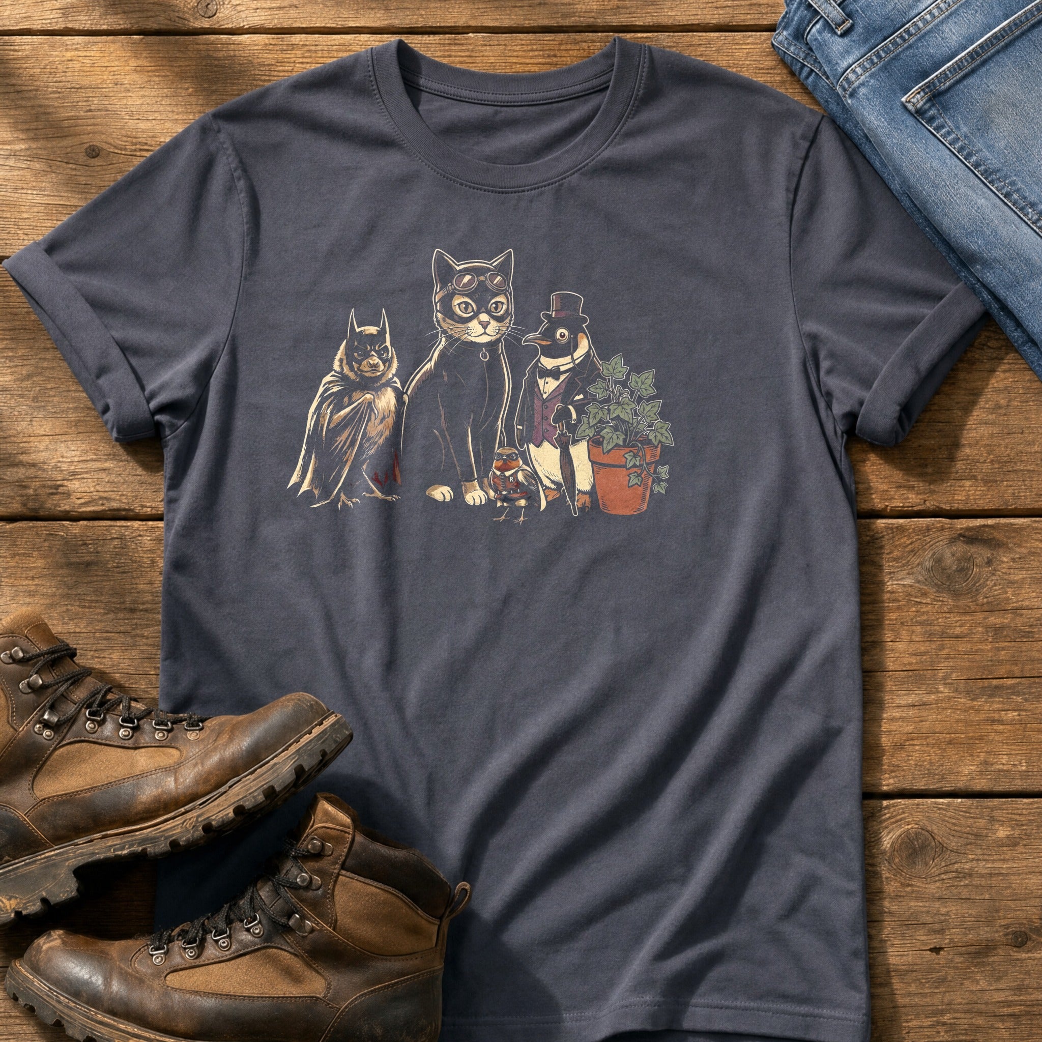 Bat N Robin 55 — Navy Comfort Colors tee
