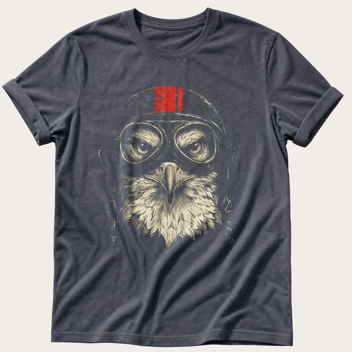 Biker Eagle 3 — Navy Comfort Colors tee