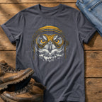 Biker Owl 8 — Navy Comfort Colors tee