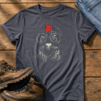 Biker Pigeon 7 — Navy Comfort Colors tee