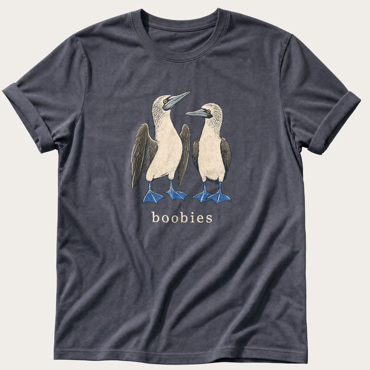 Boobies — Navy Comfort Colors tee