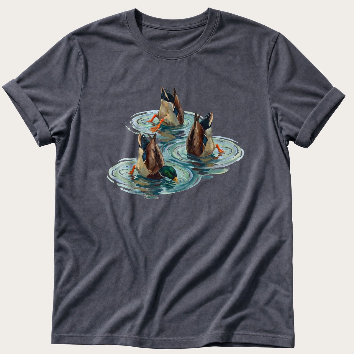 Bottoms Up Mallards — Navy Comfort Colors tee