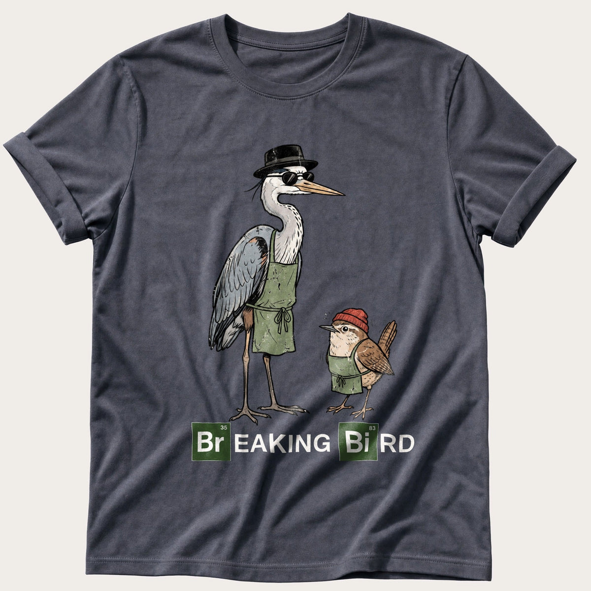 Breaking Bird — Navy Comfort Colors tee