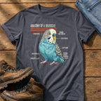 Budgie Anatomy — Navy Comfort Colors tee