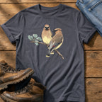 Cedar Waxwing On A Branch — Navy Comfort Colors tee