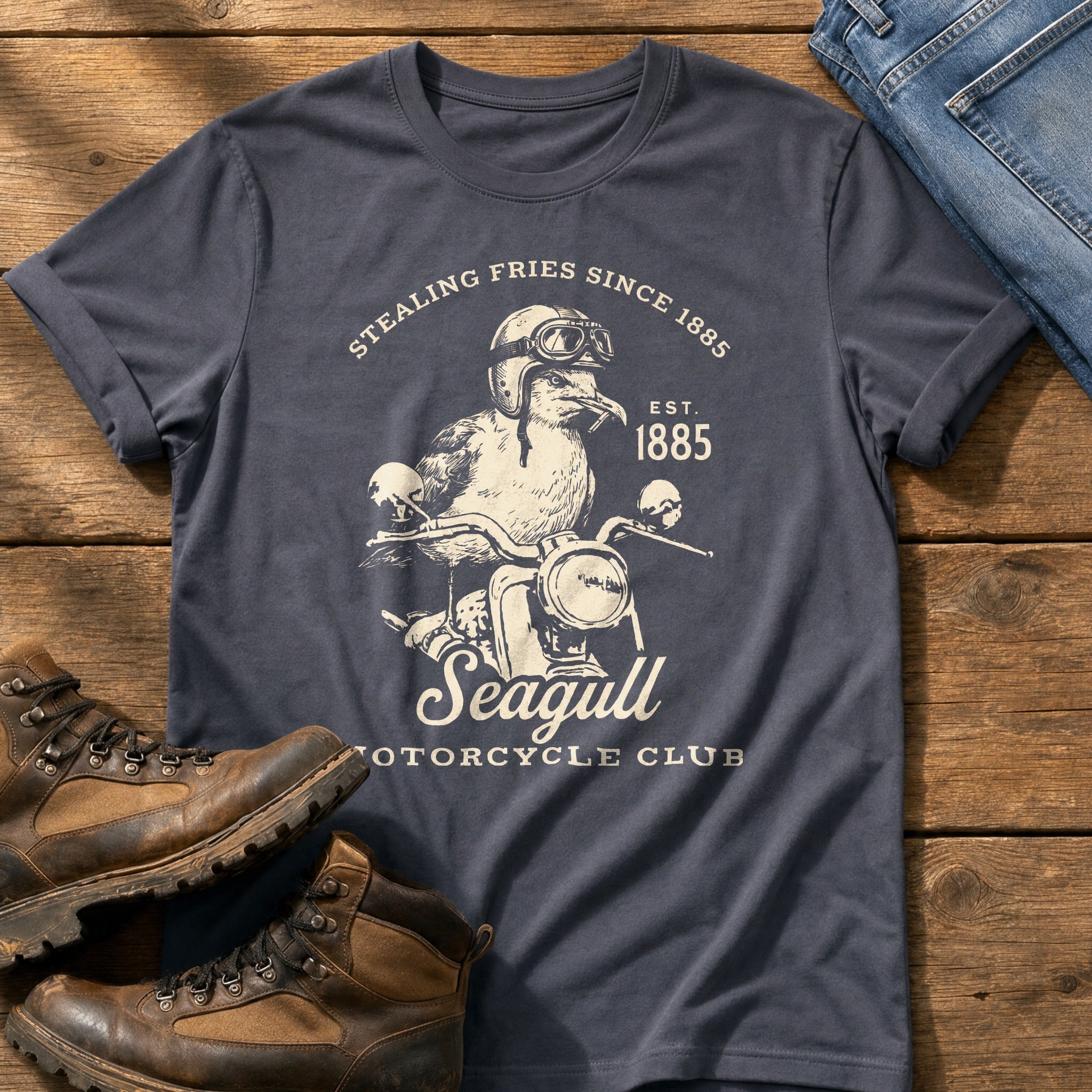 Chip Thief — Navy Comfort Colors tee