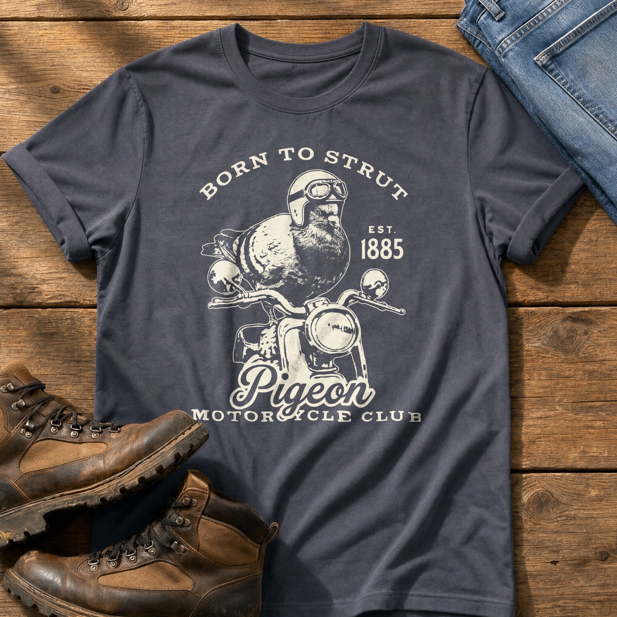 Cock Of The Walk — Navy Comfort Colors tee
