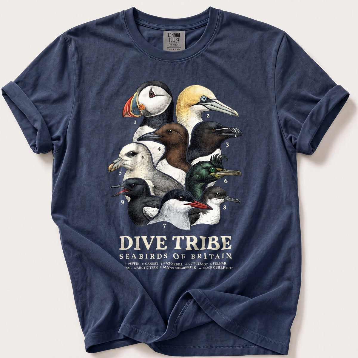 Dive Tribe — Navy Comfort Colors tee