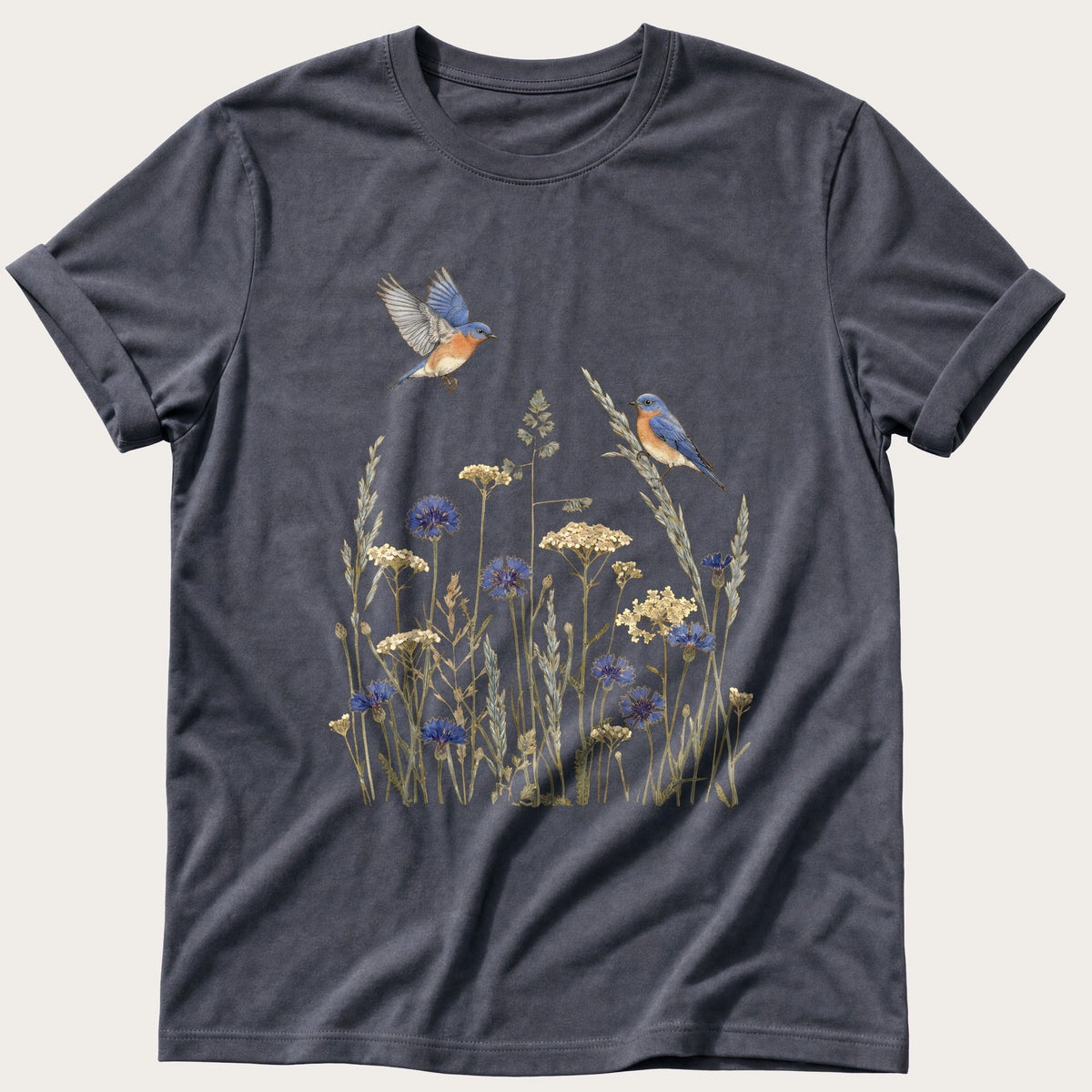Field Birds 2 — Navy Comfort Colors tee