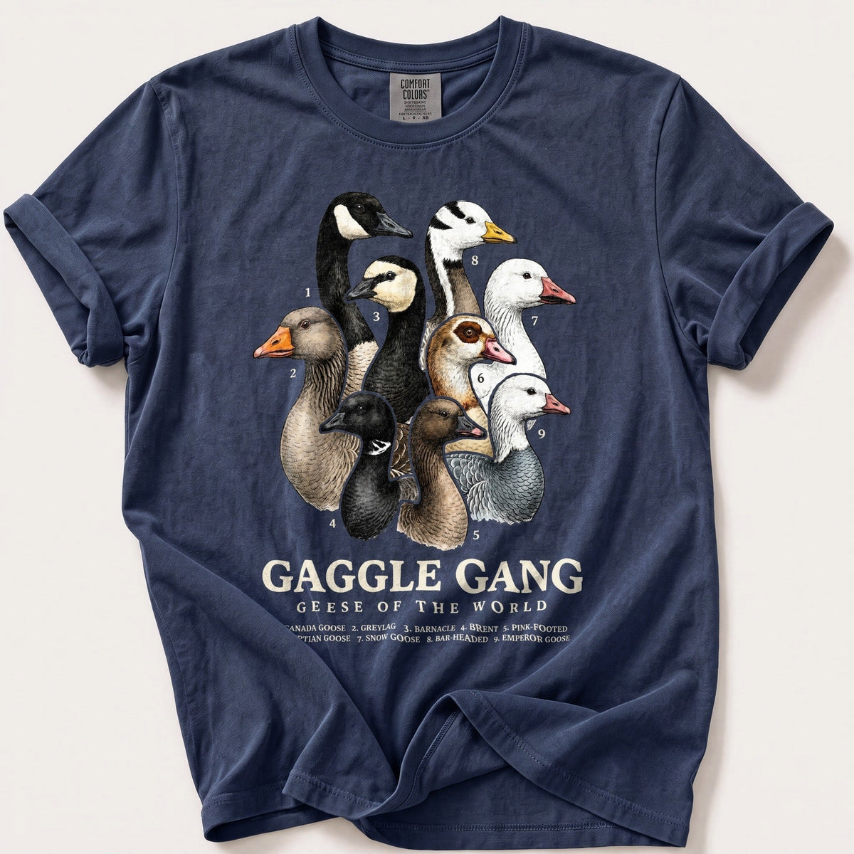 Gaggle Gang — Navy Comfort Colors tee