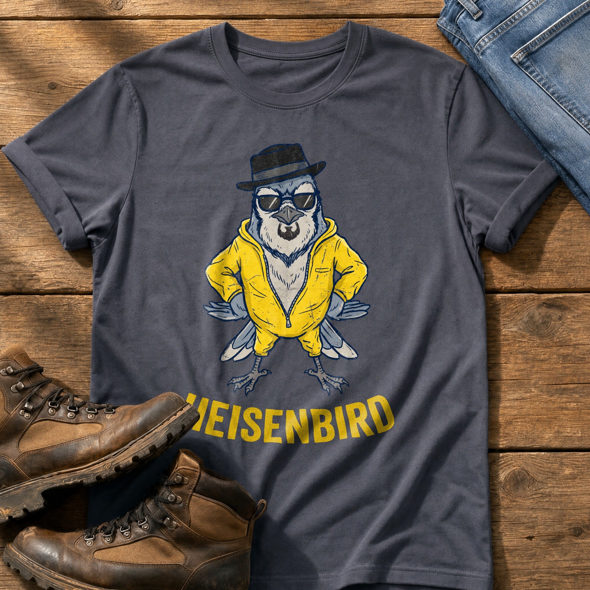 Heisenbird — Navy Comfort Colors tee