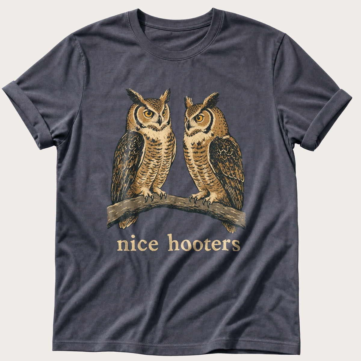 Nice Hooters — Navy Comfort Colors tee