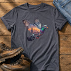 Pigeon Skyline — Navy Comfort Colors tee