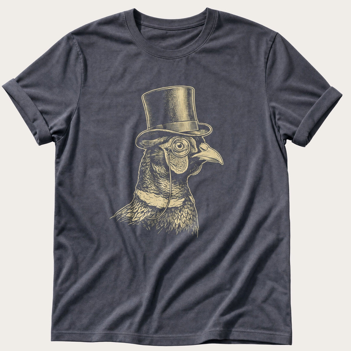 Posh Pheasant 8 — Navy Comfort Colors tee
