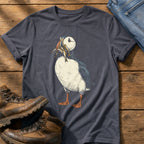 Puffin And Fish 22 — Navy Comfort Colors tee