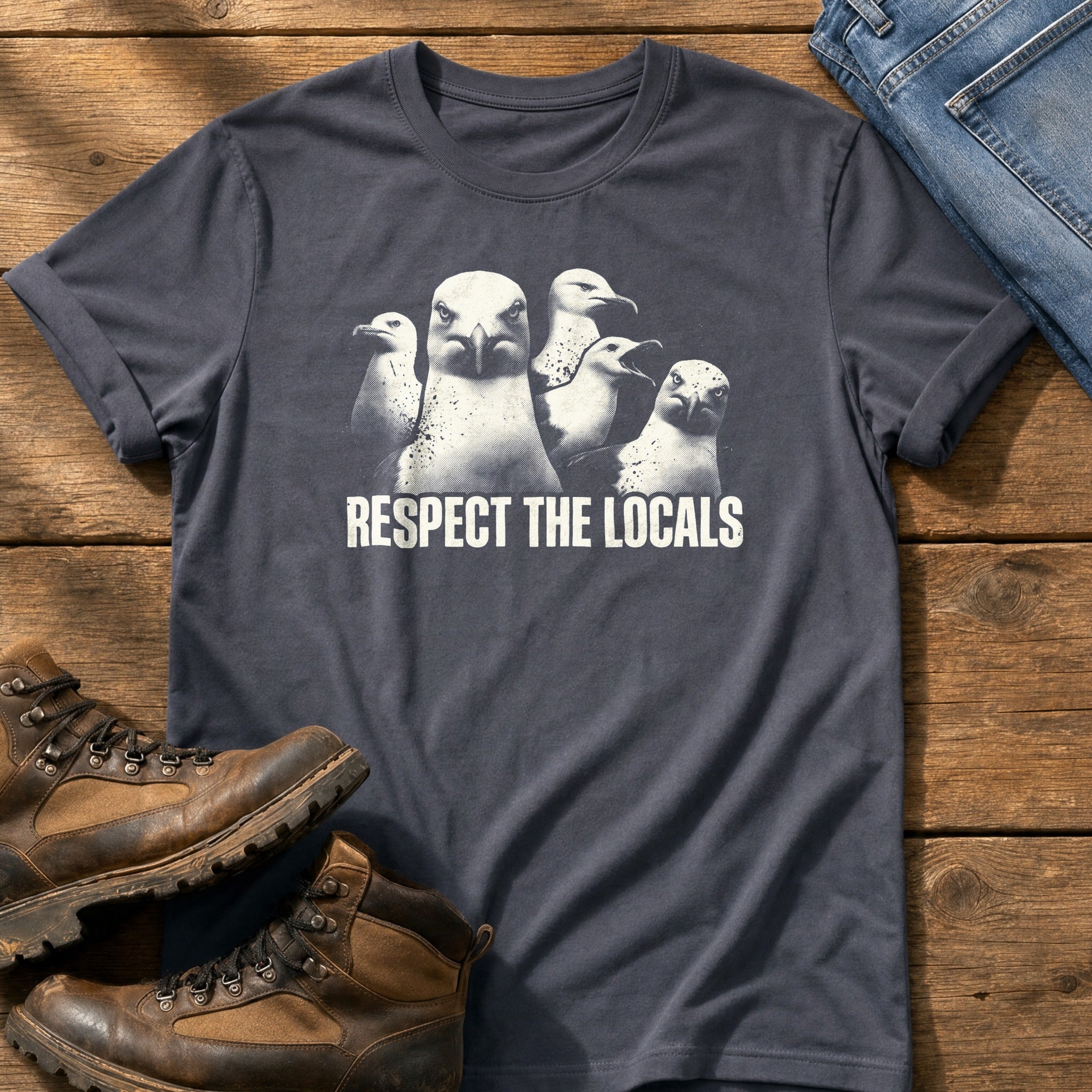Respect The Locals 11 — Navy Comfort Colors tee