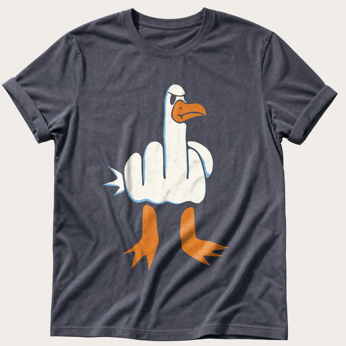 Rude Seagull — Navy Comfort Colors tee