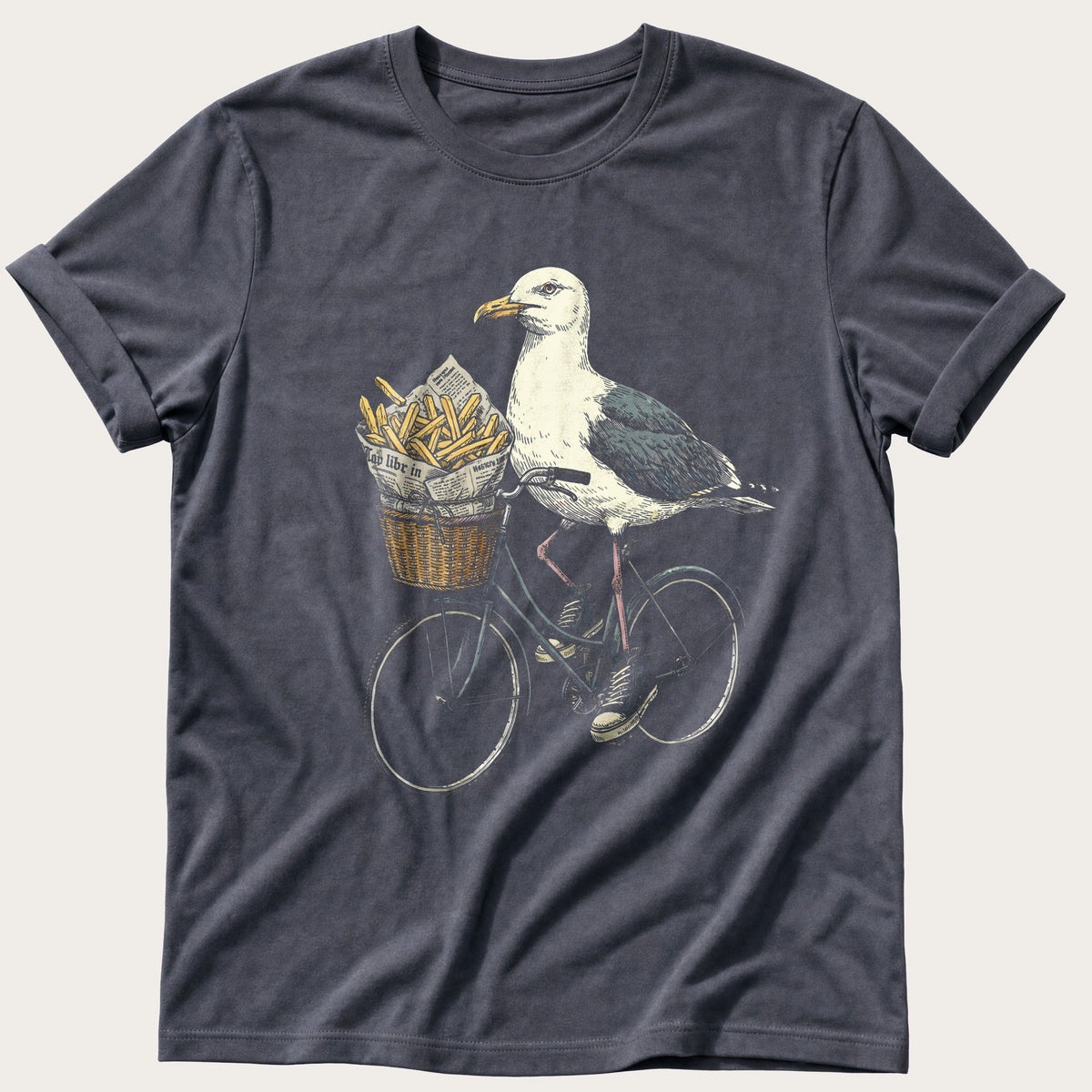 Seagull Bike 67 — Navy Comfort Colors tee