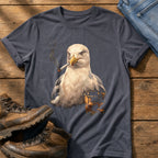Seagull Nightcap — Navy Comfort Colors tee