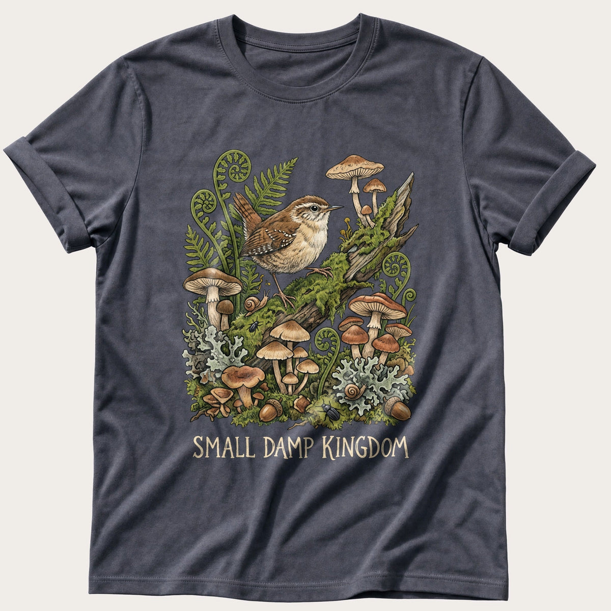 Small Damp Kingdom — Navy Comfort Colors tee