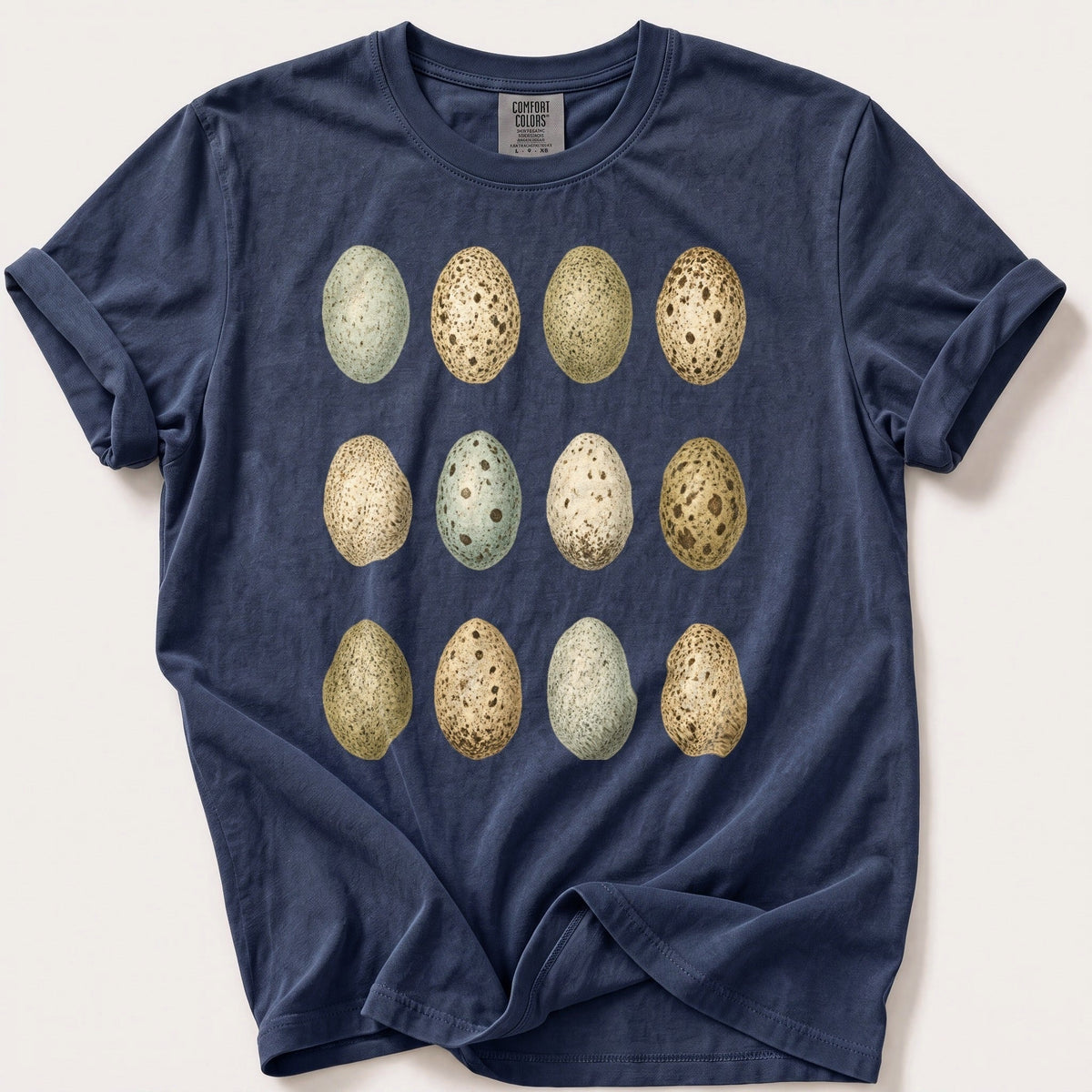 Speckled Eggs — Navy Comfort Colors tee