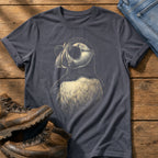Sunglass Puffin 5 — Navy Comfort Colors tee