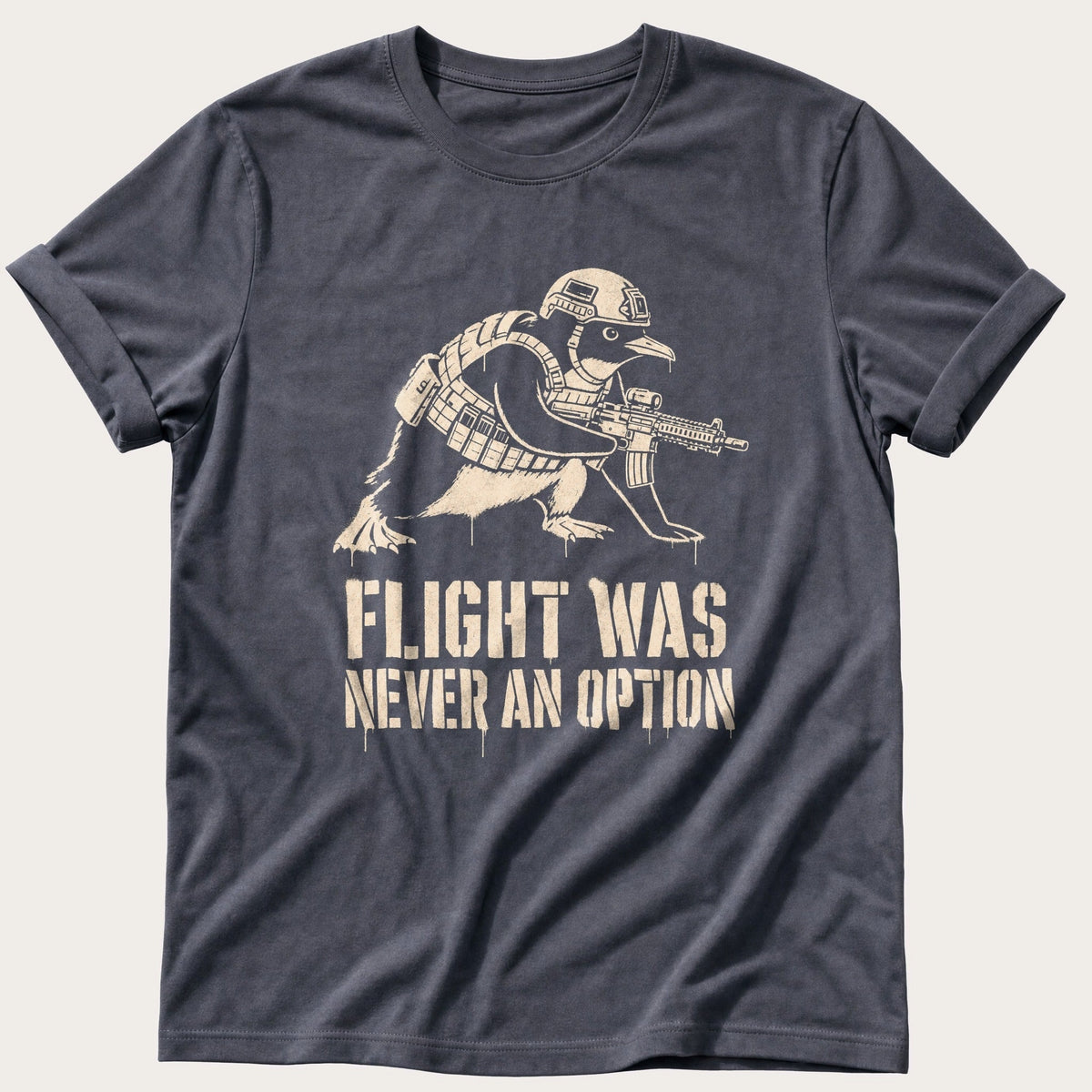 Tactical Penguin — Navy Comfort Colors tee